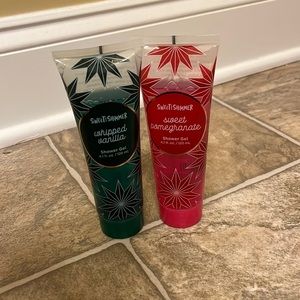 brand new sweet and shimmer shower gels